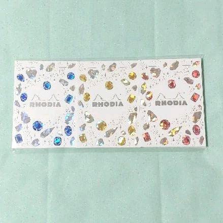 ロディア　超絶技巧　メモ帳　3冊セット　文具女子博　2021  RHODIA Amazon.co.jp: 文具女子博 ロディア3冊セット 超絶技巧 箔 鉱石